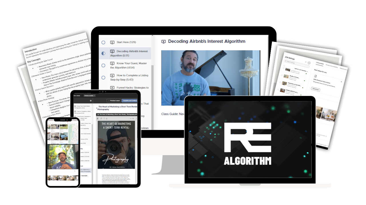 RE:Algorithm course preview across desktop, tablet, and mobile